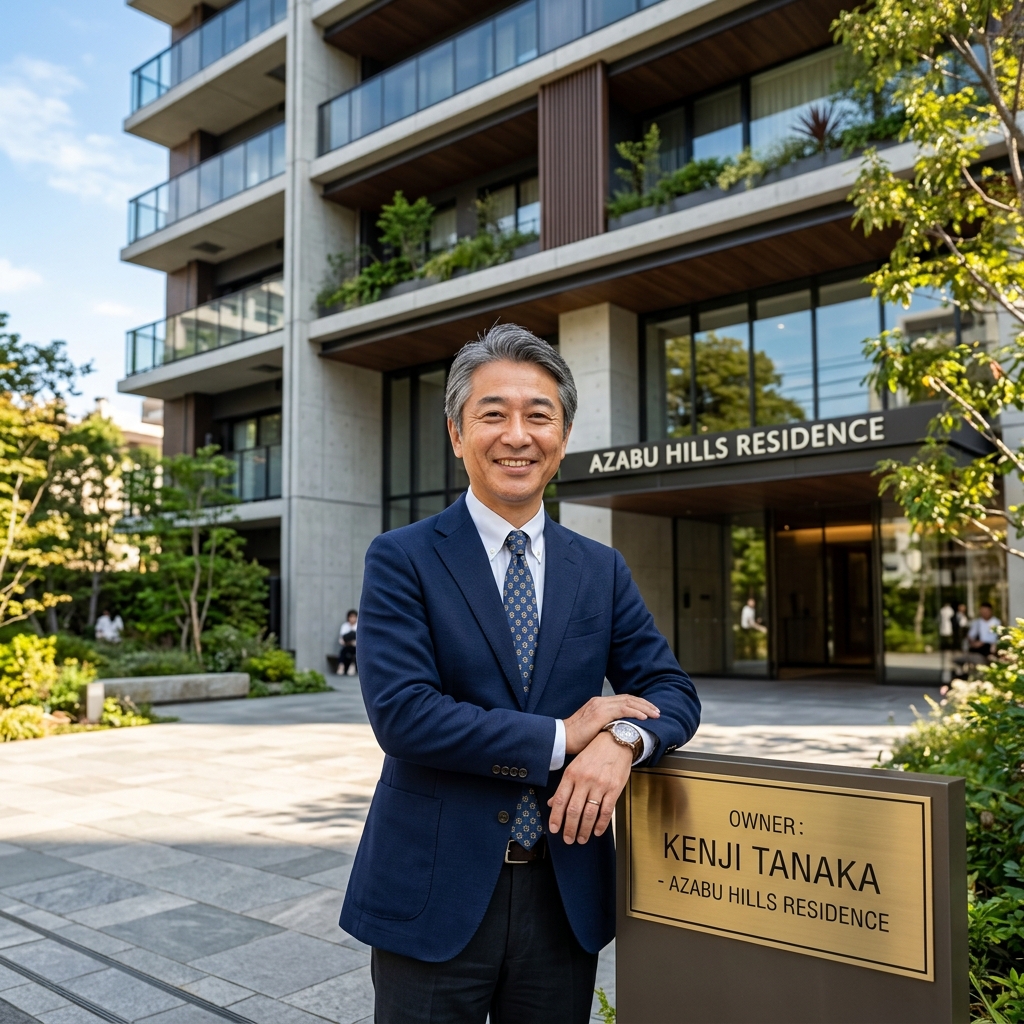 笑顔のマンションオーナー